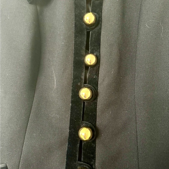 Moschino Cheap and Chic Fabulous Vintage blazer, wool and velvet, gold buttons M - Picture 8 of 16